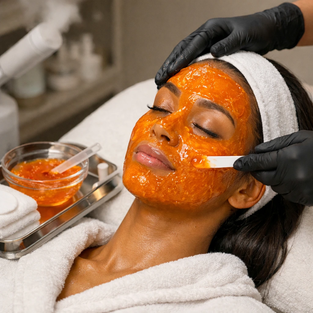 Jelly Mask treatment result at EM Lash Studio Collinsville in Collinsville, IL